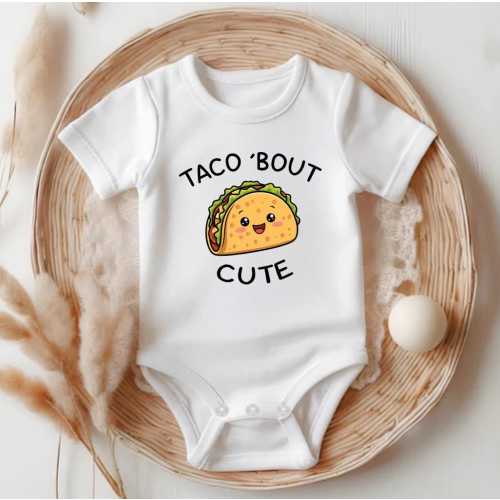 Taco 'Bout Cute Baby Onesie® - Mexican Baby Onesie® - Cute Taco Onesie® OS671503508