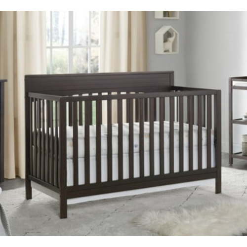 Oxford Baby Harper 4-in-1 Convertible Crib, Espresso Brown, GREENGUARD Gold Certified, Wooden Crib