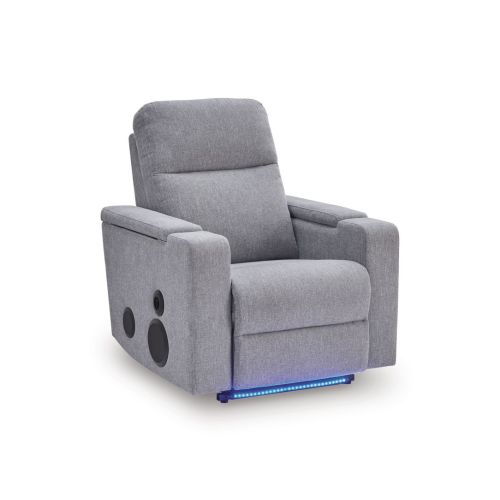 Vassalboro Glider Power Reclining w/Audio System in Pewter NC9930642A