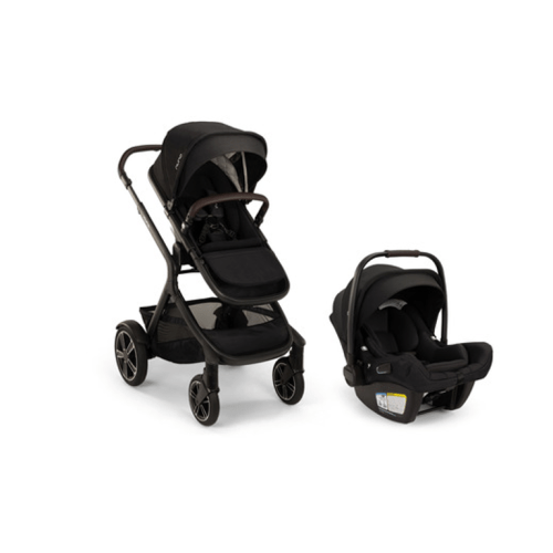 Nuna DEMI Next TS + PIPA Aire RX Travel System - Caviar/Chocolate - Caviar/Chocolate