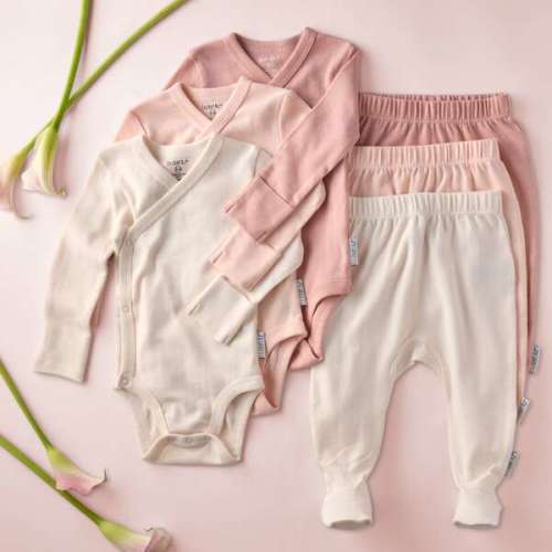 FALLON 3-Pack Footed Pants, Sorbet - butterblu | Maisonette