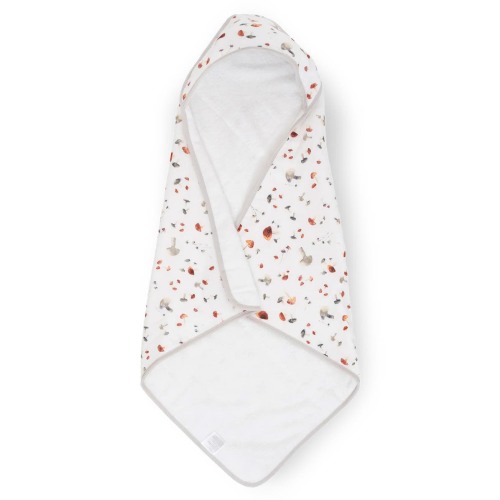 Cotton Muslin & Terry Hooded Infant Towel