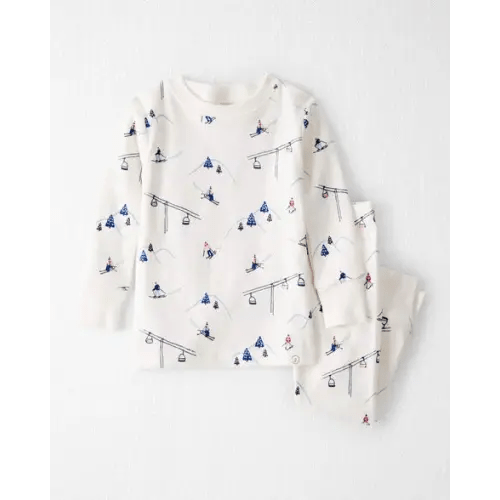Baby Organic Cotton Pajamas in Snowy Slopes Print - Little Planet | Carter's