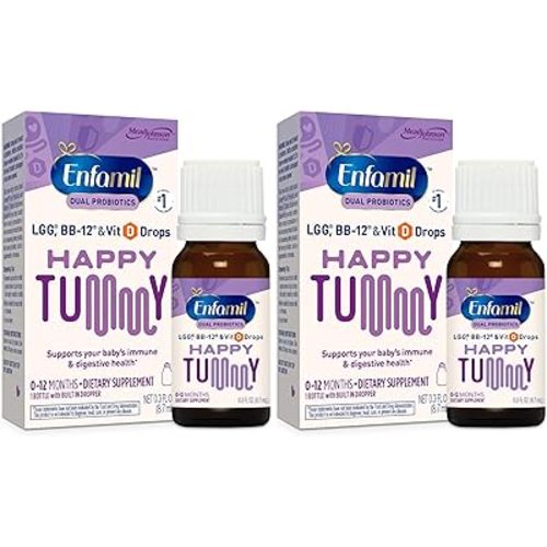 Enfamil Breastfed Infant Probiotics & Vitamin D Dual Probiotics, 8.7mL (Pack of 2)