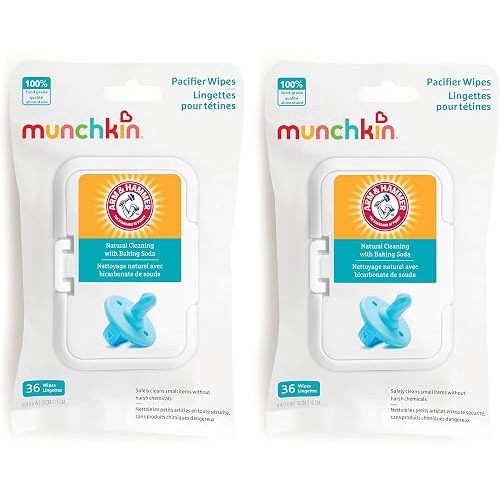 Munchkin Arm & Hammer Pacifier Wipes for Baby Essentials, 72 Count