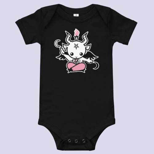 Baby Baphomet Gothic Bodysuitbaby Gothgoth Baby One - Etsy