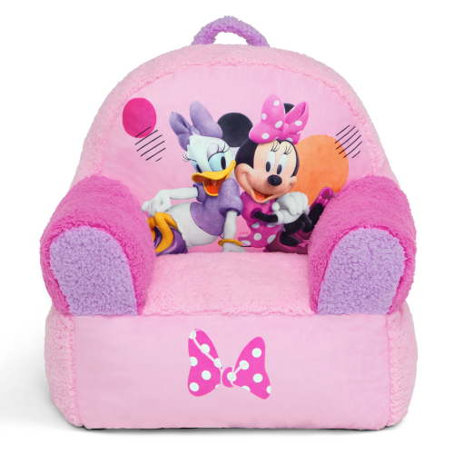 Delta Children Minnie Mouse Cozee Buddy Chair Pink Plush Toddler Seat 19x17.5x19 inches