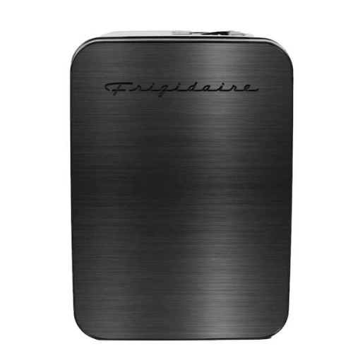 1.5 cu. ft. 15-Can Retro Mini Refrigerator in Black Stainless Steel
