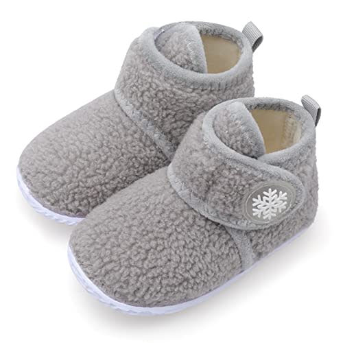 FEETCITY Baby Booties Girls Boys Infant Slippers First Walkers Shoes Warm Socks Newborn Crib Shoes