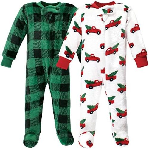 Hudson Baby Baby Girls' Plush Sleep and Play