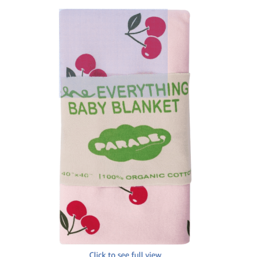 PARADE Everything Organic Baby Blanket Cherries