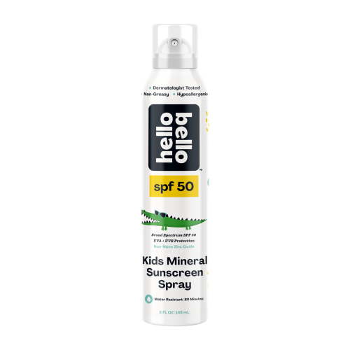 Hello Bello Mineral SPF 50 Kids Sunscreen, Reef-Friendly Spray for Kids and Adults, 5.0 fl oz