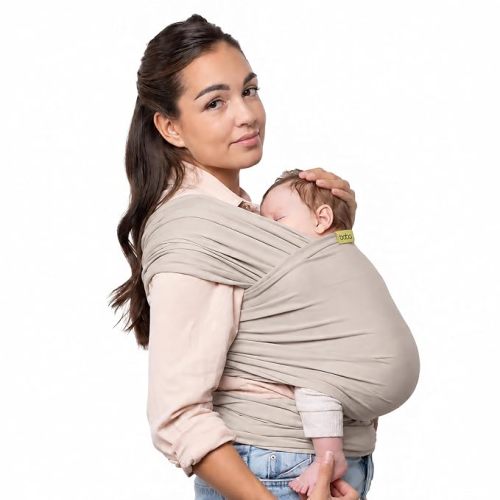 Boba Baby Wrap Carrier – Original Baby Sling Carrier for Newborns (7–35 lbs), Soft, Secure, Hands-Free & Ergonomic, Ideal for Comfortable Bonding, New Parents (Dusty Pink)