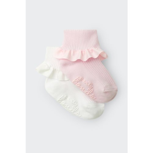 Baby Party Ribbon Cuff Sock 2 Pack