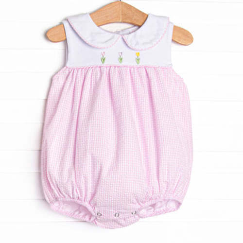 Tulip Tiers Embroidered Bubble, Pink – Stitchy Fish