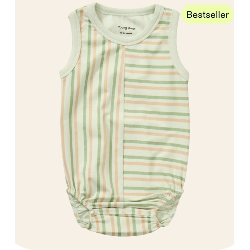 Stripe Mix Tank Onesie – Young Days
