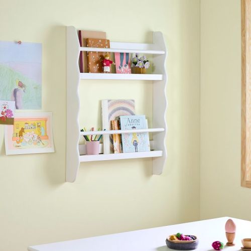 Daisy Wall-Mounted Tiered Book Rack (24")