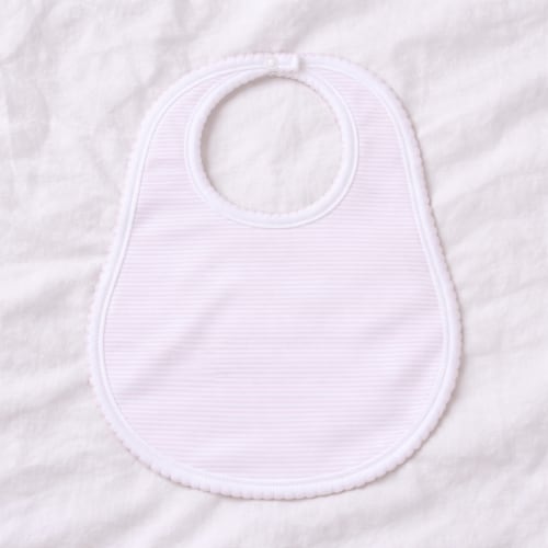 Mini Stripes Bib - Pink