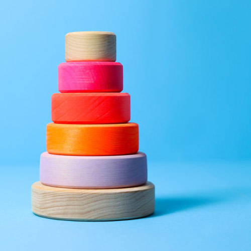 Grimm's X Neon Small Conical Tower Neon Pink