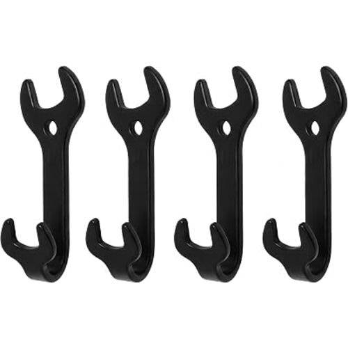 4 Pcs Vintage Wrench Shape Coat Hooks Decorative Wall Hooks Bedroom Hooks & Car Key Holder for Wall, Sturdy Hooks for Hanging Coats, Hats, Towels & Keys