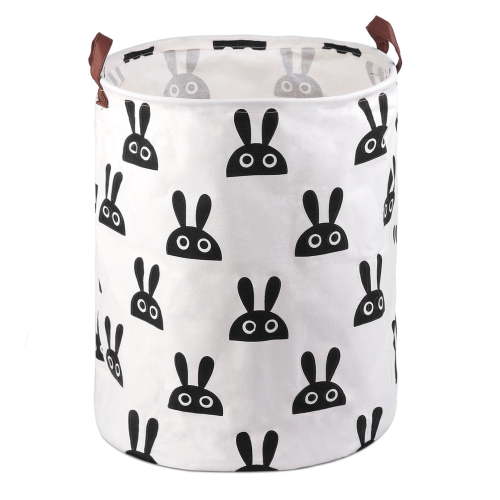 Jupean Large Sized Laundry Basket with Handle, Collapsible Laundry Bag, Foldable Laundry Hamper, Folding Washing Bin,Collapsible & Convenient Home Organizer Containers for Kids Toys, Baby Clothing