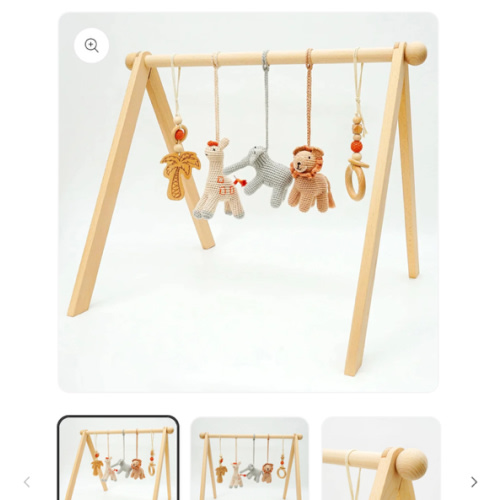 Wooden 'crochet animal' play gym – Little Bub & Co