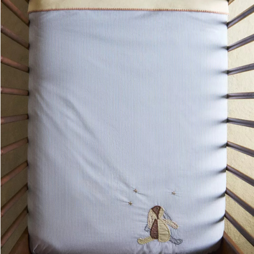 RABBIT COTTON MINI-CRIB SHEET SET