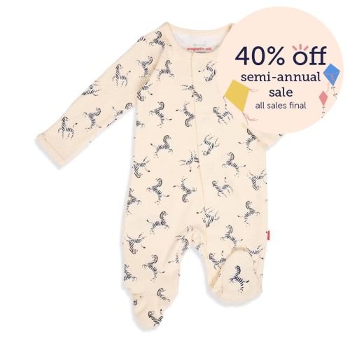 game for play organic cotton magnetic parent favorite footie | egret