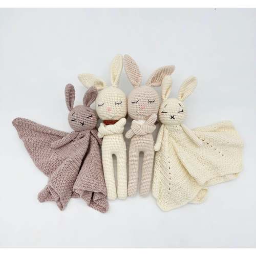 Crochet Bunny Toys – Olive and Cradle