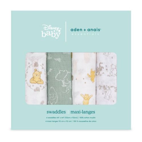 aden + anais Essentials 4pk Cotton Muslin Swaddle Blankets