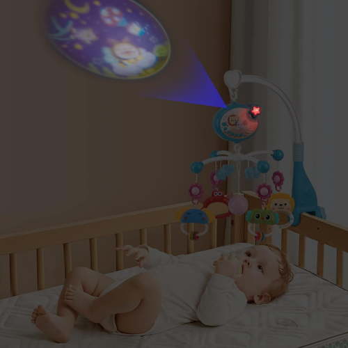 YMWVH Baby Toy Pendant,Baby Mobile for Crib Toys with Music and Lights, Baby Crib Mobile for Infants 0-6 Months