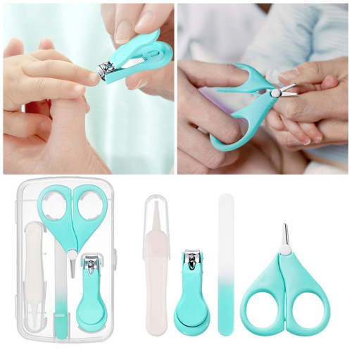 Baby Nail Care Set Gentle 4-Piece Toddler Nail Trimming Kit Tools for Grooming and Hygiene