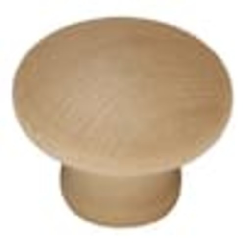 HICKORY HARDWARE Natural Woodcraft Collection 1-1/4 in. Dia Unfinished Wood Finish Cabinet Knob (2-Pack) P184-UW