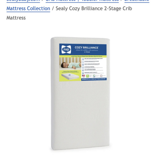 Sealy Cozy Brilliance | Breathable Crib Mattress | Sealy Baby