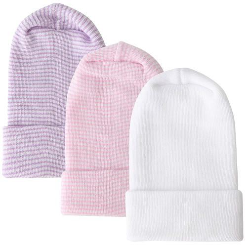 DRESHOW BQUBO Newborn Hospital Hat Infant Baby Hat Cap with Big Bow Soft Cute Knot Nursery Beanie