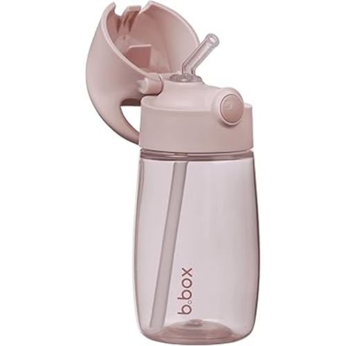 b.box 13 oz Drink Bottle Jnr - Leakproof Water Bottle for Kids & Toddlers, Easy Clean, Dishwasher Safe, BPA Free, Ideal for School, Home & Travel (Blush Crush, 13 oz)