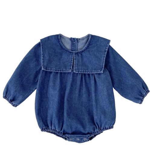 6M - Charlie Romper - Blue