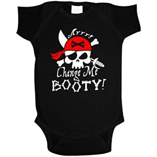 Change Me Booty Pirate Baby Bodysuit Romper One Piece or Toddler T-Shirt