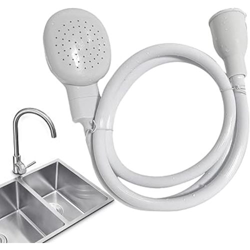 3.28FT/1M Sink Spray Hose,Sink Sprayer Hose Attachment for Portable Hand HeldHead Shower Sprayer,Shampoo Sprayer Hose for Bathing Baby,Pets,Washing Hair,Rinsing Vegetables