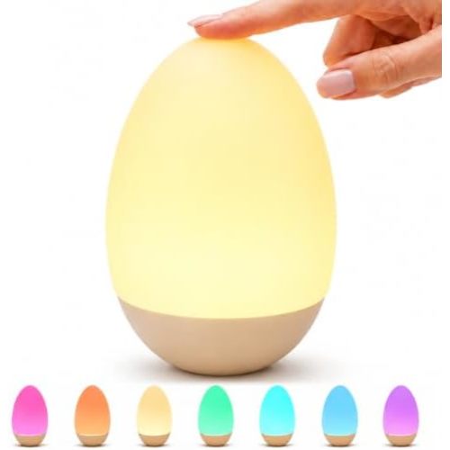 BUSOHA Egg Light for Breastfeeding - Touch Control Night Light for Nursery