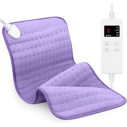 Heating Pad for Back, Large Heating Pads for Body Muscle Pain Cramps Relief, 6 Heat Settings Machine Washable Electric Heating Pad, Birthday Christmas Gifts for Women Mom