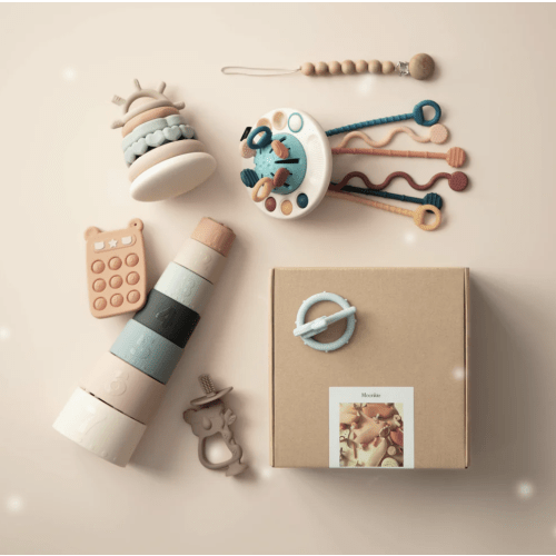 Moonkie Baby Montessori Sensory Toys Gift Set