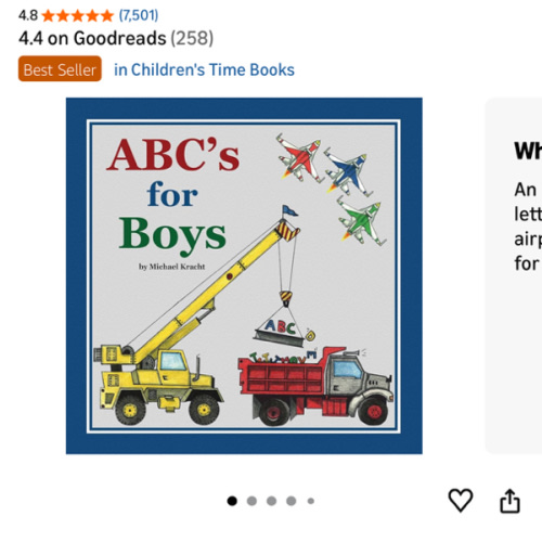 ABC's for Boys (Hardcover Alphabet Book, Baby & Children's Book - Hand-Illustrated Trucks, Planes, Cars & More)