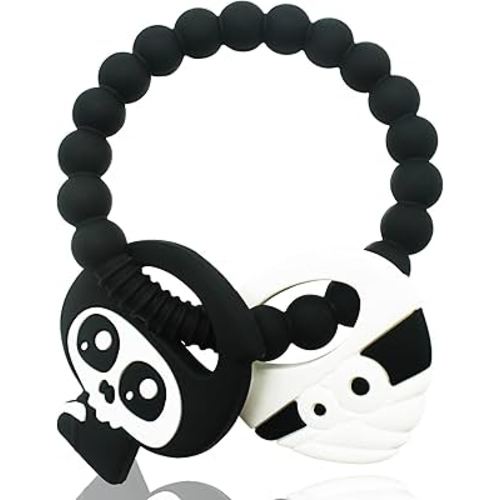 My First Halloween Baby Teething Toy and Llama Silicone Baby Teether Set- Spooky Teethers, Pumpkin Rattle, Ghost Teether(2 Pieces)