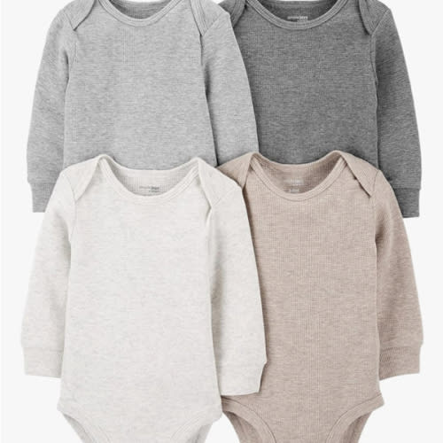 Simple Joys by Carter's Baby 4-Pack Long-Sleeve Thermal Bodysuit