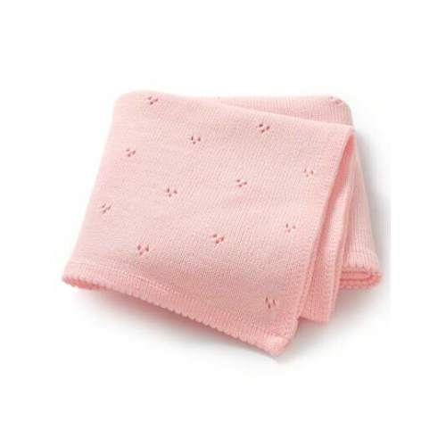 SHEIN Pink Baby Blanket