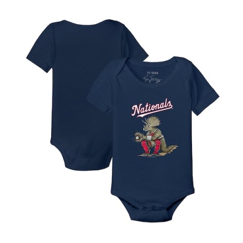 Washington Nationals Tiny Turnip Infant Triceratops Bodysuit - Navy