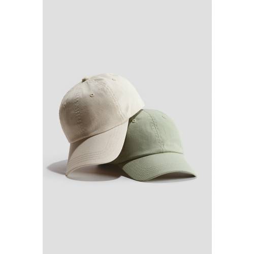 2-PACK COTTON TWILL CAPS