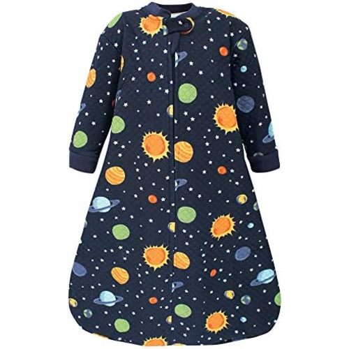 Hudson Baby Unisex Baby Premium Quilted Long Sleeve Sleeping Bag and Wearable Blanket