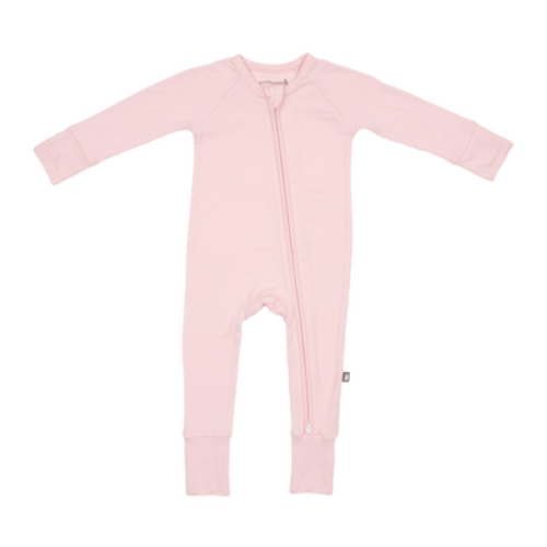 Bumbunny Baby | Romper Pajamas | Convertible Footed Romper in Blush